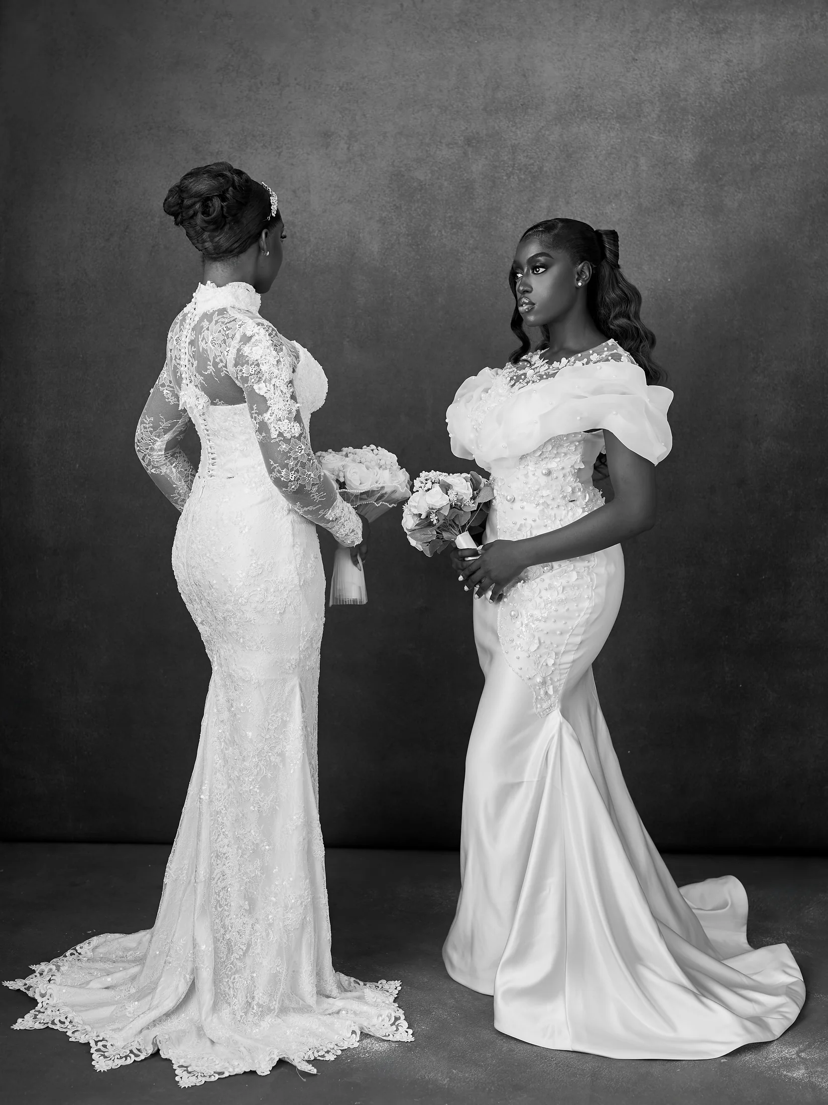 Editorial duo bridal look